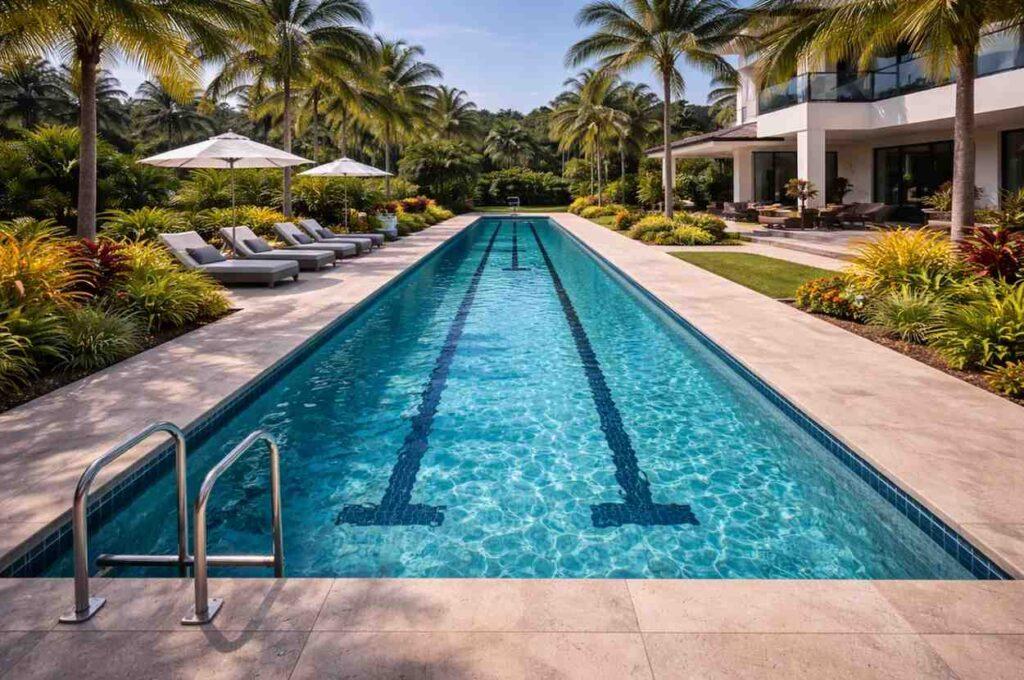 A Beautiful Lap Swimming Pool