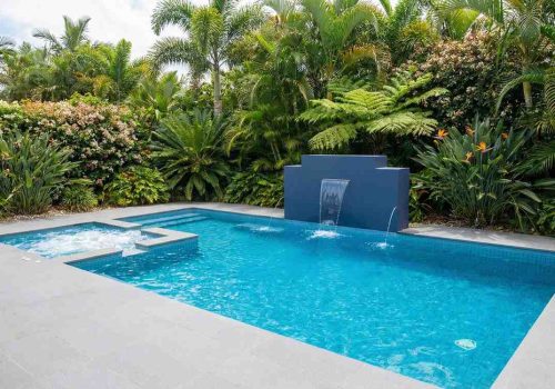 backyard custom pool and spa